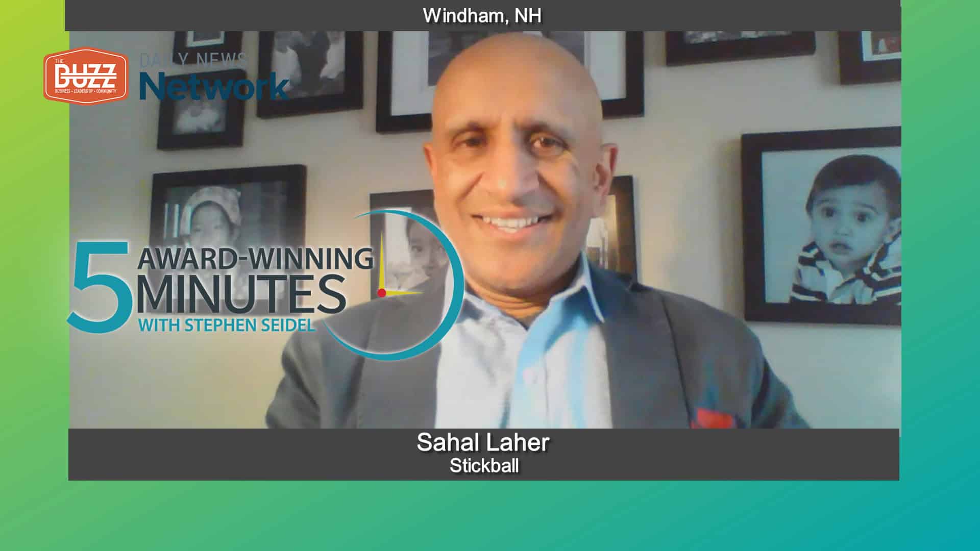 5 Award Winning Minutes With Sahal Laher of Stickball
