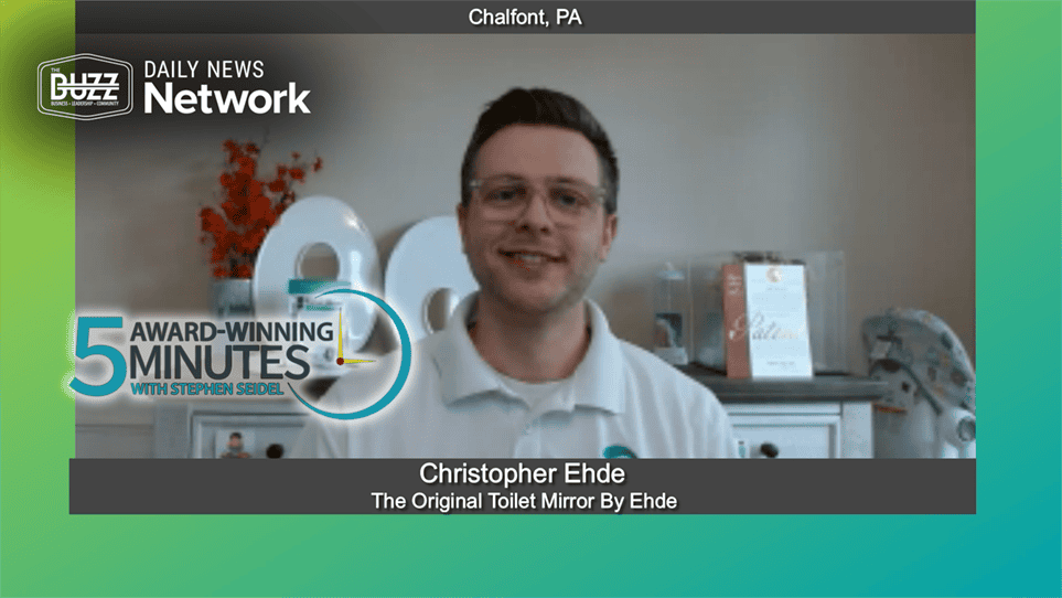 5 Award Winning Minutes With Christopher Ehde of The Original Toilet Mirror By Ehde